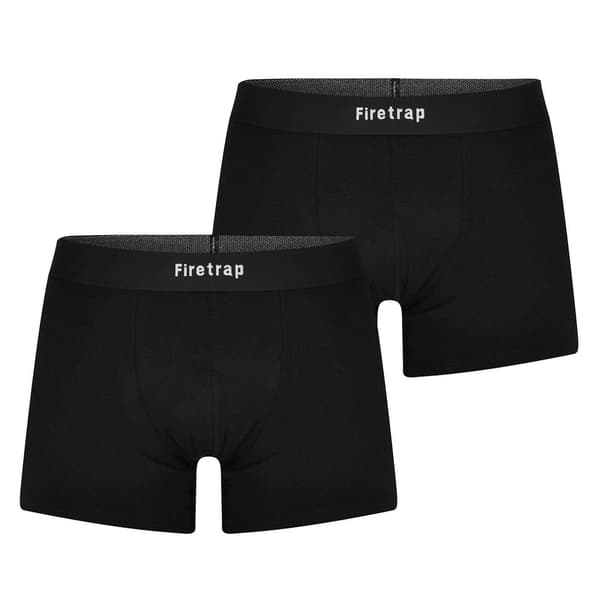Firetrap Miesten Logo Bokserit (2 kpl:n pakkaus)
