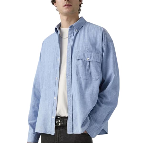 Levis Herrskjorta i Chambray, Croppad