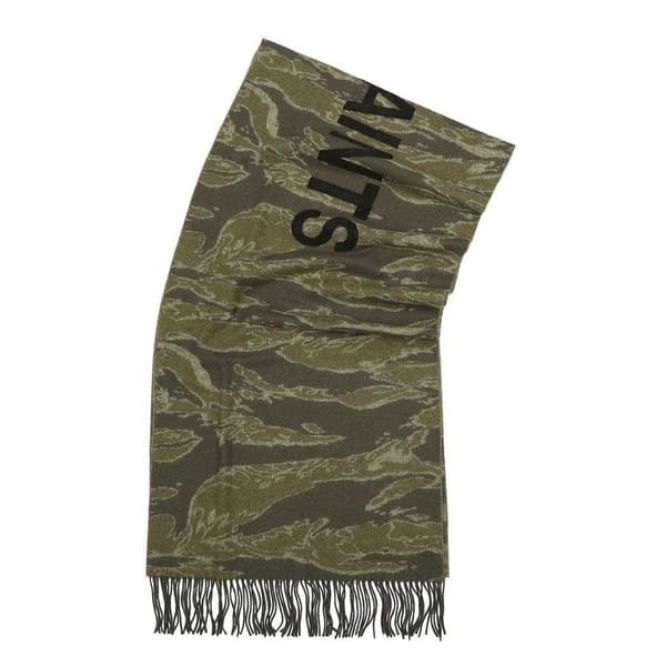 AllSaints Nova Camo Logo Scarf
