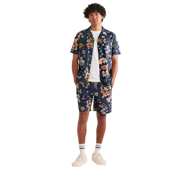 Farah Herr Colbert Blommig Badshorts