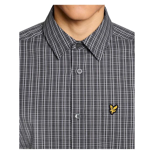 Lyle & Scott Mens Micro Checked Woven Shirt