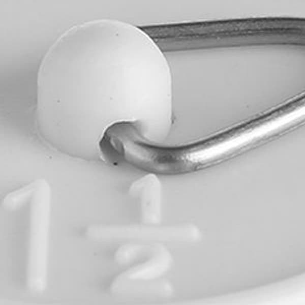 1 1/2'' Vit gummipropp 38mm