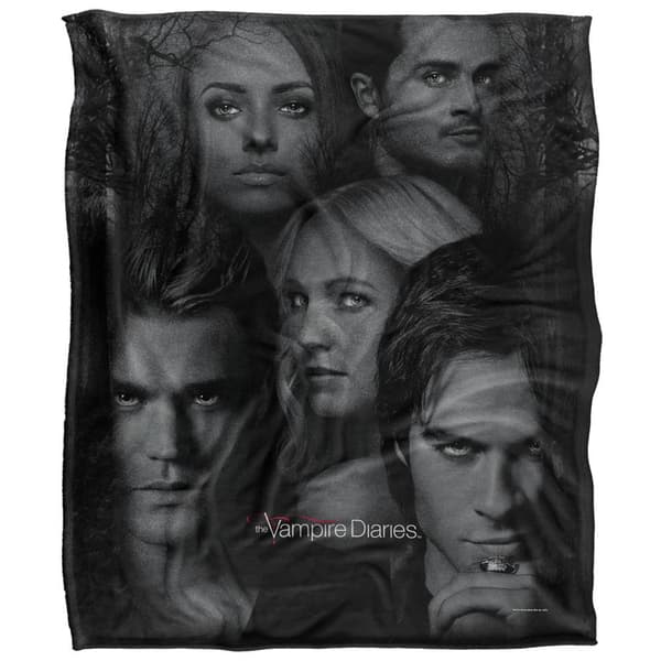Vampire Diaries Character Heads Blanket