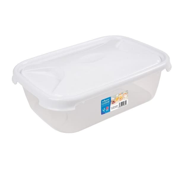 Wham Cuisine Rectangular Food Storage Box White Lid 2.7L