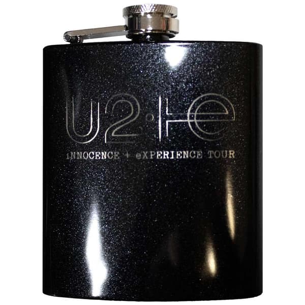 U2 Logo Hip Flask