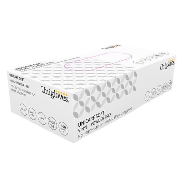 Engångsvinylhandske puderfri klar stor 100-pack