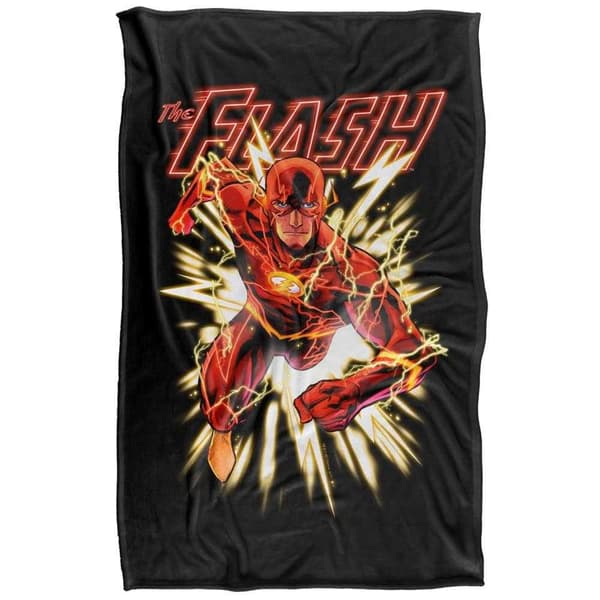JLA Flash Glow Soft Touch Blanket