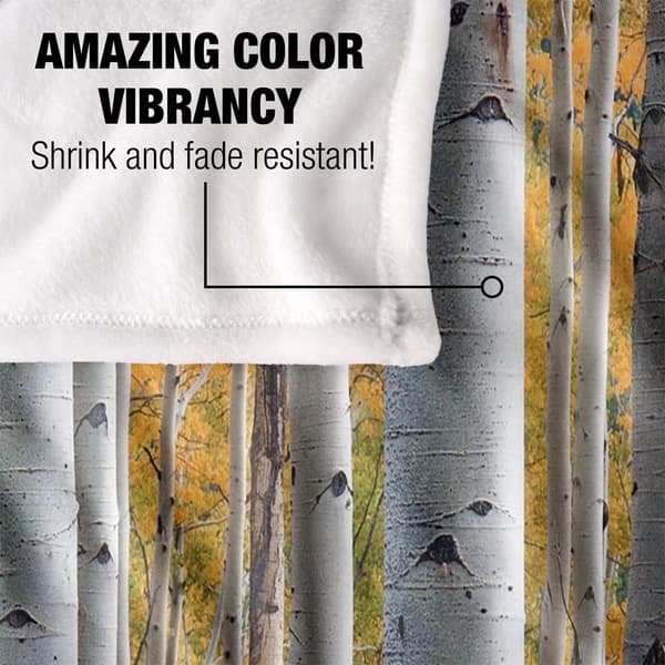 JQ Licensing James Piazza Silky Birch Trees Supersoft Blanket
