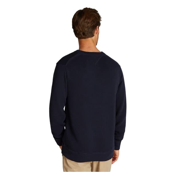 Tommy Hilfiger Herr Tröja med Rund Hals Regular Långärmad
