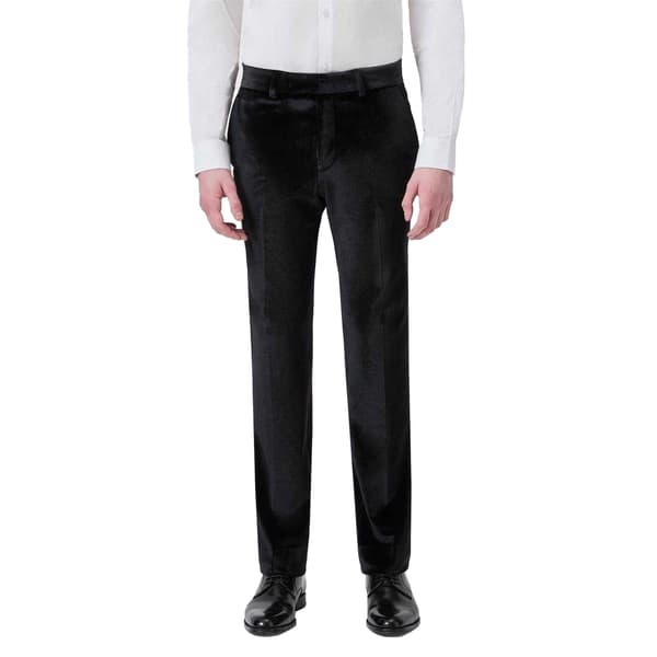 Twisted Tailor Miesten Sametti Flat Fronted Smokkihousut