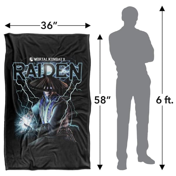 Mortal Kombat Raiden Supersoft Blanket