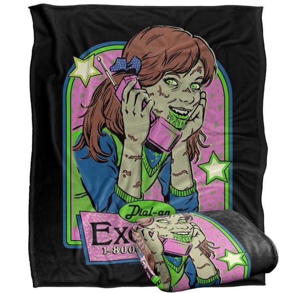 Steven Rhodes Dial An Exorcist Soft Touch Blanket