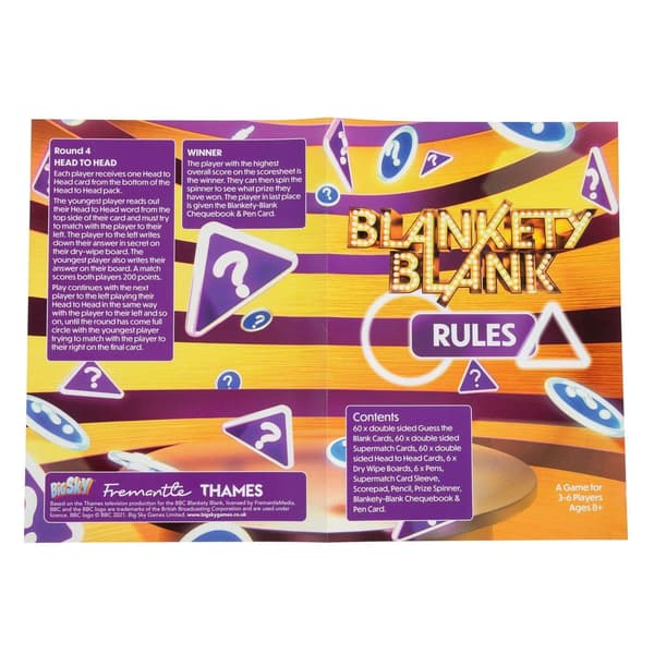 Big Sky Games Blankety Blank Brädspel