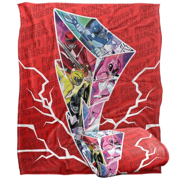 Power Rangers Lightning Bolt Blanket
