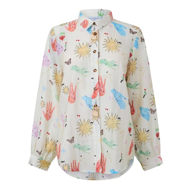 Never Fully Dressed Womens/Ladies Celestial Marley Patterned Shirt