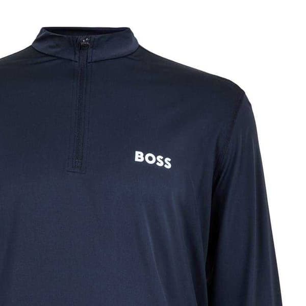 Boss Herr Performance Quarter Zip Långärmad Topp