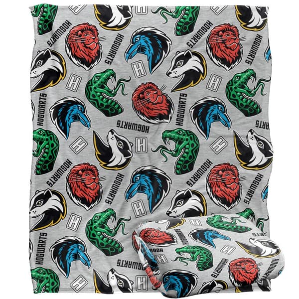Harry Potter Hogwarts Icons Blanket