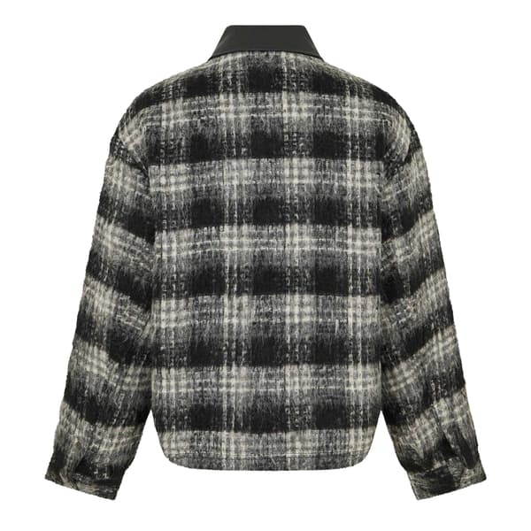 Represent Mens Leather Accents Two-Way Regular Overshirt