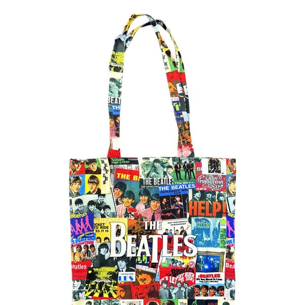 The Beatles Single Covers Bomullstygväska