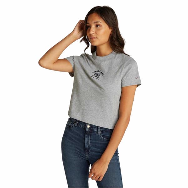 Tommy Jeans Dam Varsity Logo Regular Croppad Topp