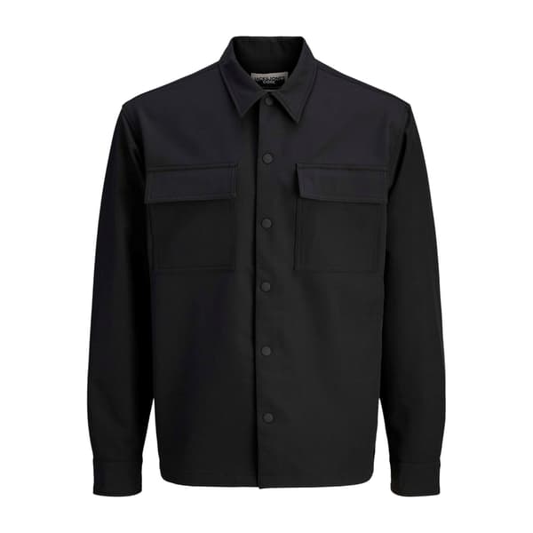 Jack And Jones Mens Commute Solid Long-Sleeved Shirt