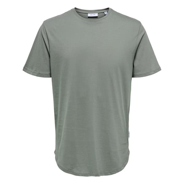 Only and Sons Herr T-shirt med rund hals, oversized