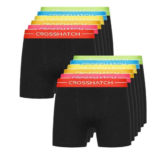 Crosshatch Herr Astral Logo Boxertrosor (12-pack)