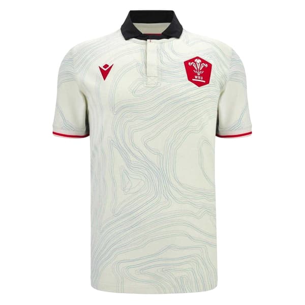 Wales RU Herr Macron Rugbytröja