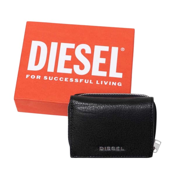 Diesel Herr Spejap Läder Trifold Plånbok