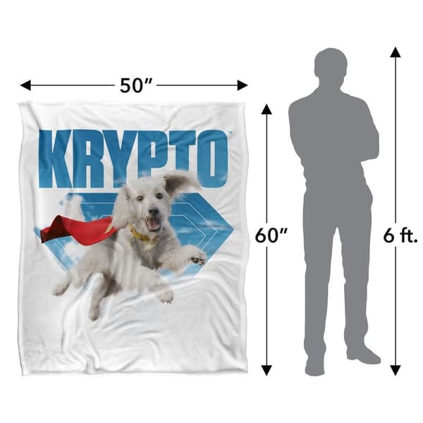 Superman Soft Jump Krypto Blanket