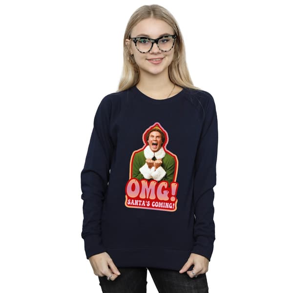 Elf Dam/Dam Santa Is Coming Sweatshirt