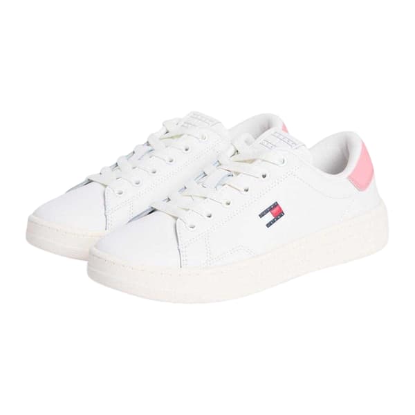 Tommy Jeans Dam Script Lädersneakers