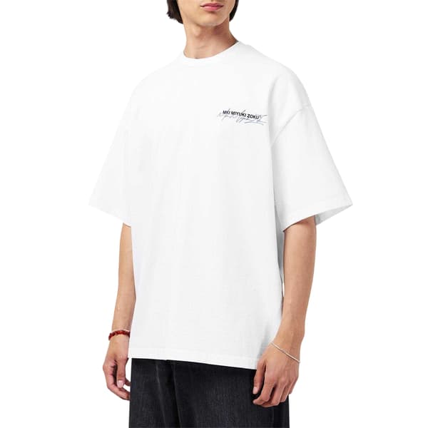 MKI MIYUKI ZOKU Miesten Script Oversized T-paita