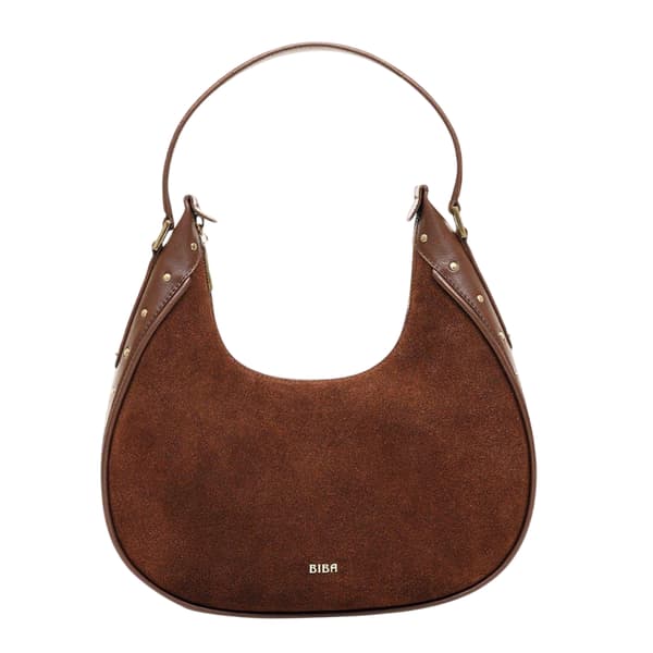 Biba Studded Leather Everyday Shoulder Bag