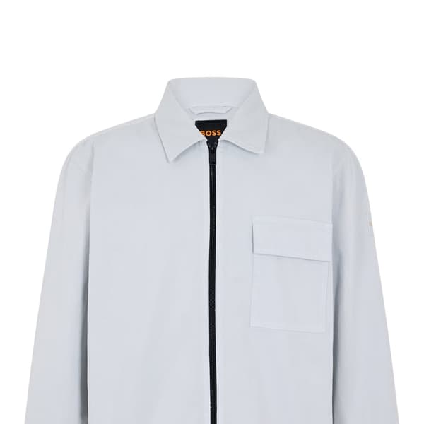 Boss Mens Patterned Chest Pocket Overshirt