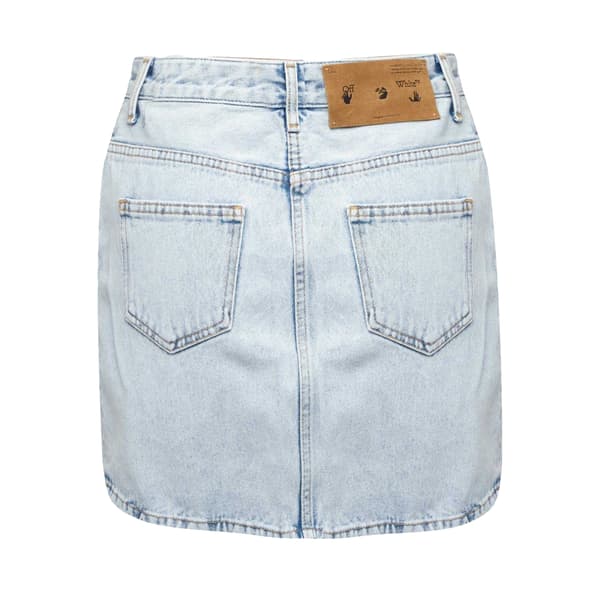 Off White Dam Corp Denim Minikjol