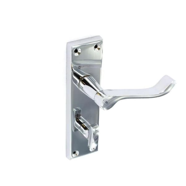 Securit Chrome Scroll Bathroom Handles (1 Pair)