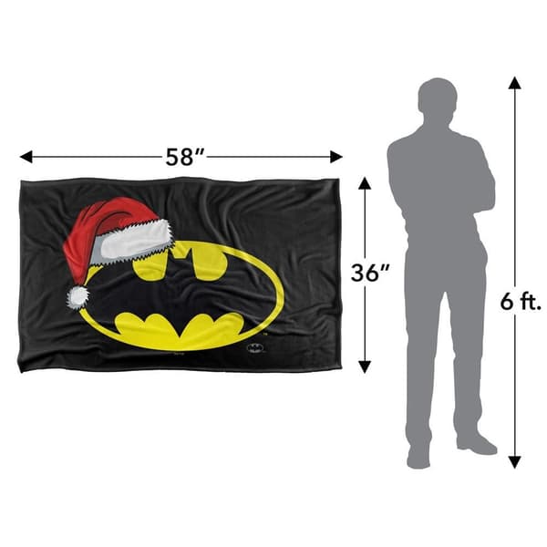Batman Santa Hat Christmas Blanket