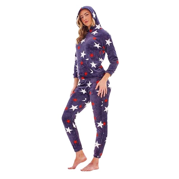 Keanu Womens/Ladies Star Pull Over Long Pyjama Set