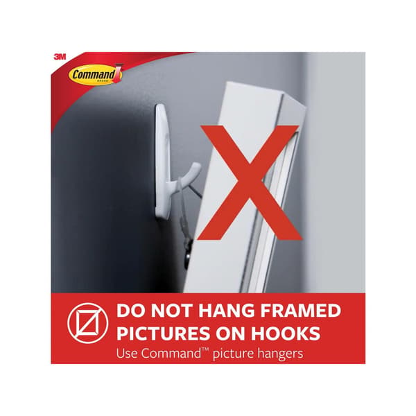 Command Medium Wire Hooks (pakke 2)