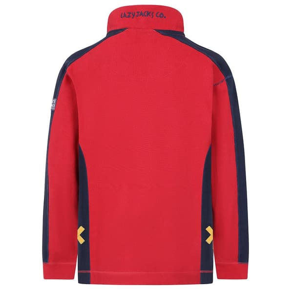 Lazy Jacks Mens Contrast Panel Pique Sweatshirt