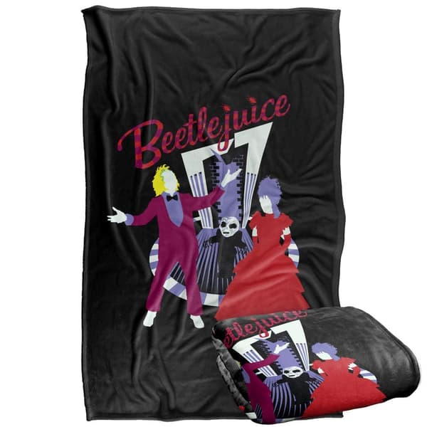Beetlejuice Silky Wedding Bells Blanket