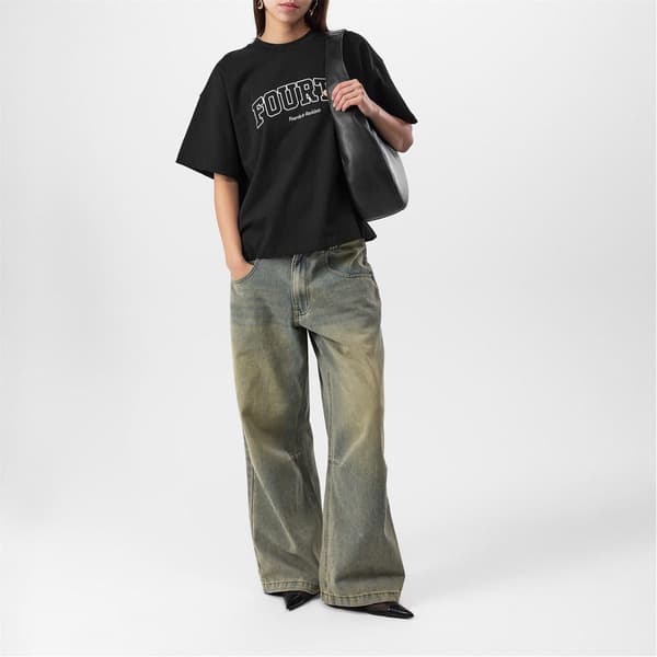 4th & Reckless Dam/Kvinnor Vanlig T-shirt