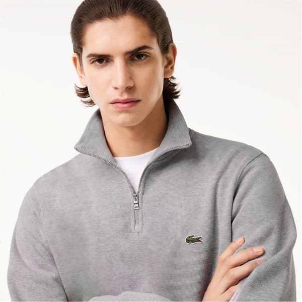 Lacoste Herr Interlock Quarter Zip Tröja
