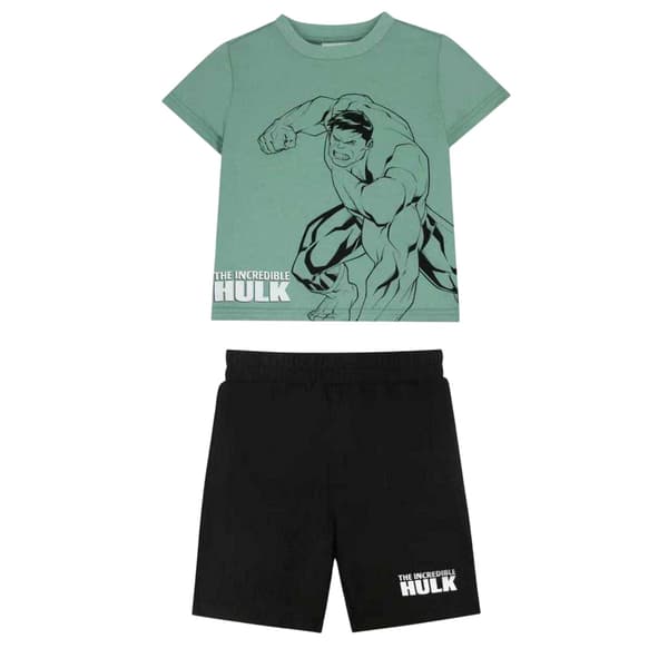 Hulk Childrens/Kids Logo Printed Top & Bottom Set
