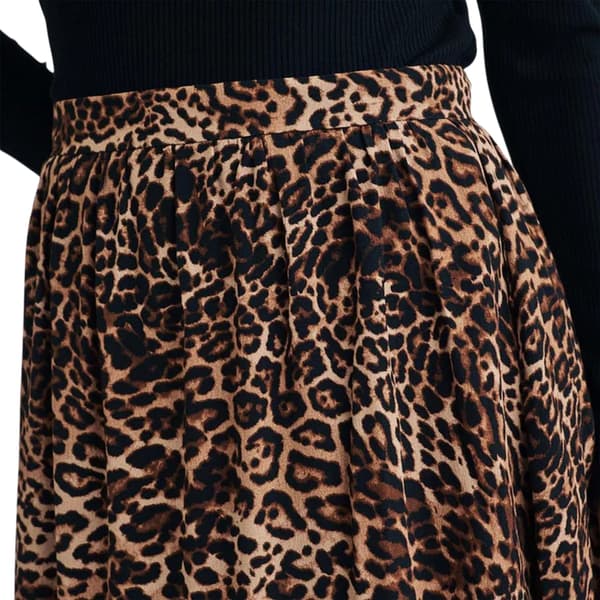 Nobody's Child Dam Leopardmönstrad Hög Midja Maxikjol