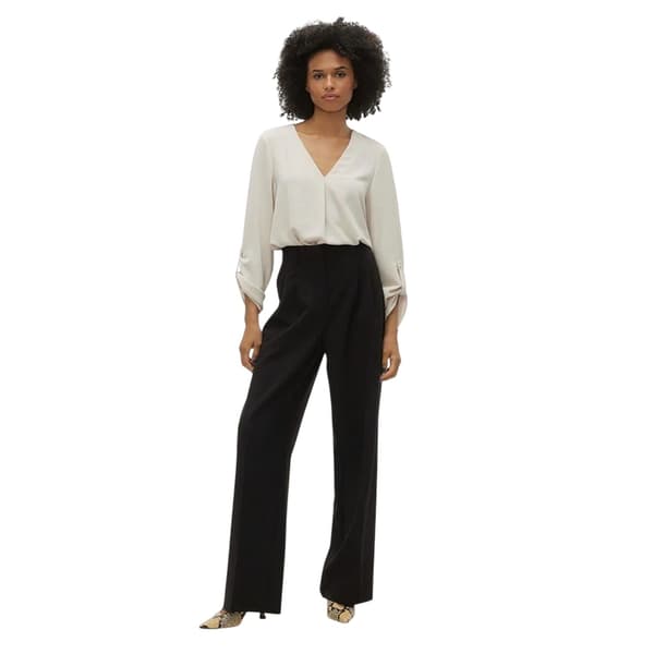 Vero Moda Dam V-ringad Långärmad Blus