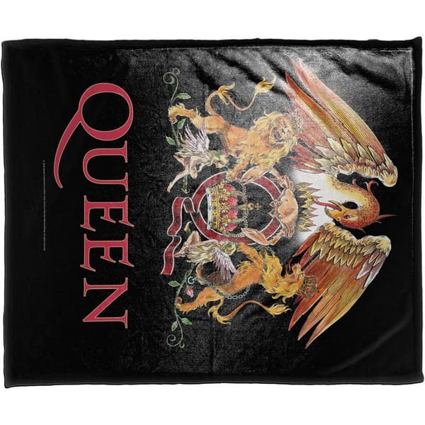 Queen Sherpa Fleece Crest-tæppe