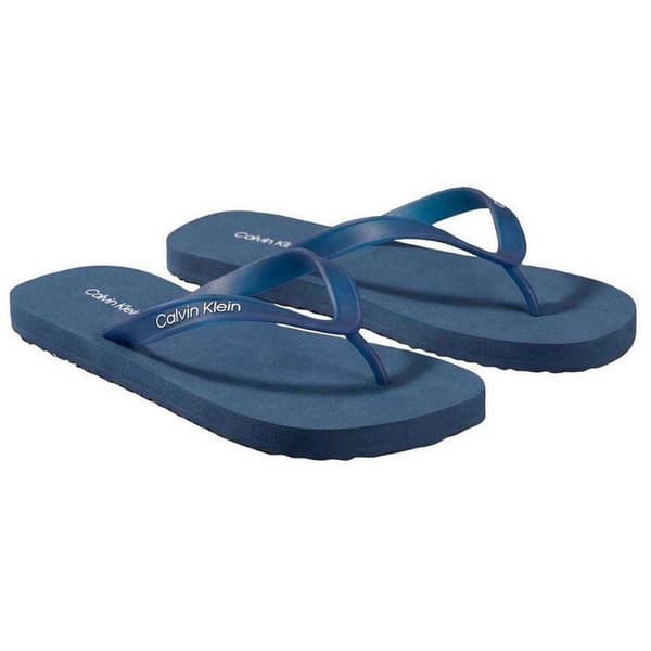 Calvin Klein Mens Rubber Flat Flip Flops