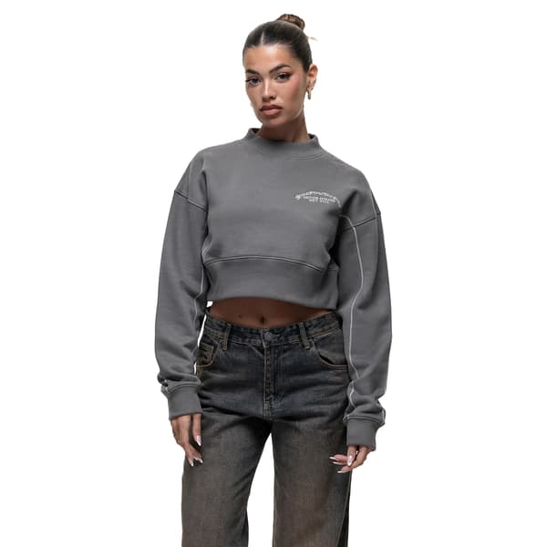 Good For Nothing Dam/Dam Croppad Sweatshirt